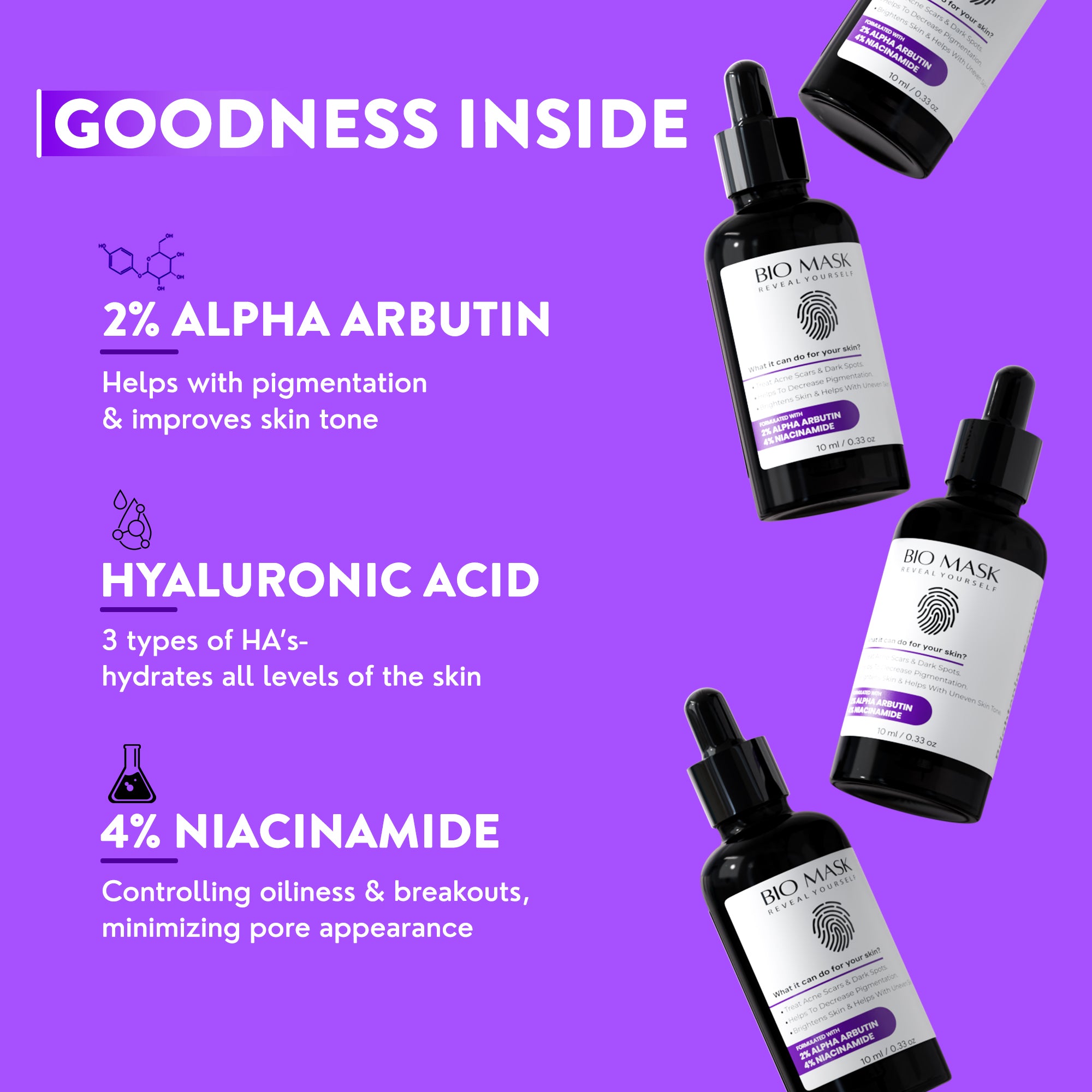 2% Alpha Arbutin + 4% Niacinamide | Brightening serum