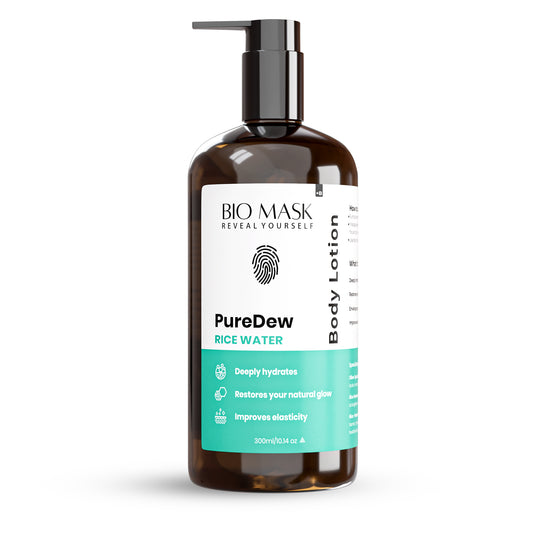 PureDew Rice Water Body Lotion | Rice ferment Filtrate + Rice Protein | 300 ml
