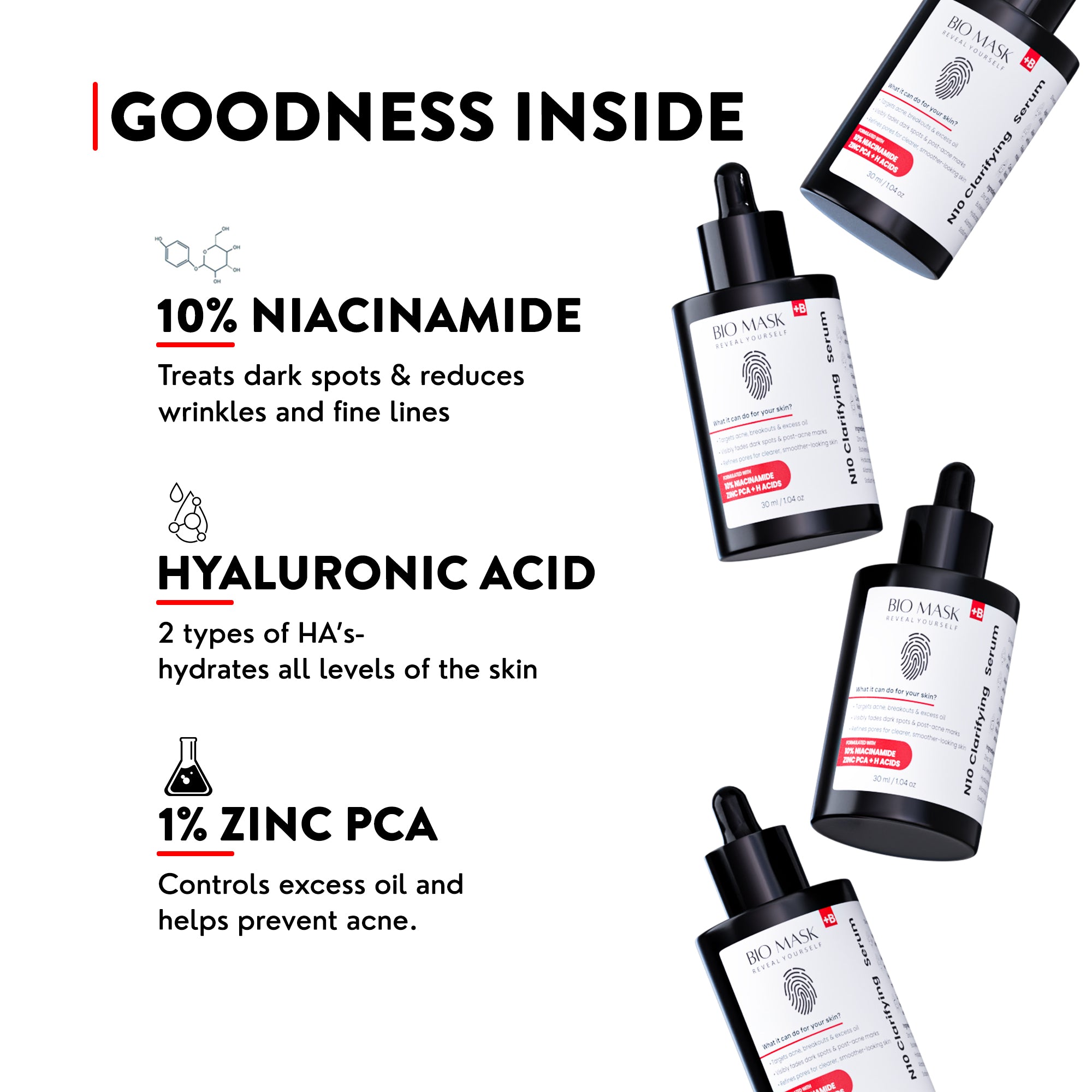 N10 Clarifying serum | 10% Niacinamide+ 1% Zinc PCA