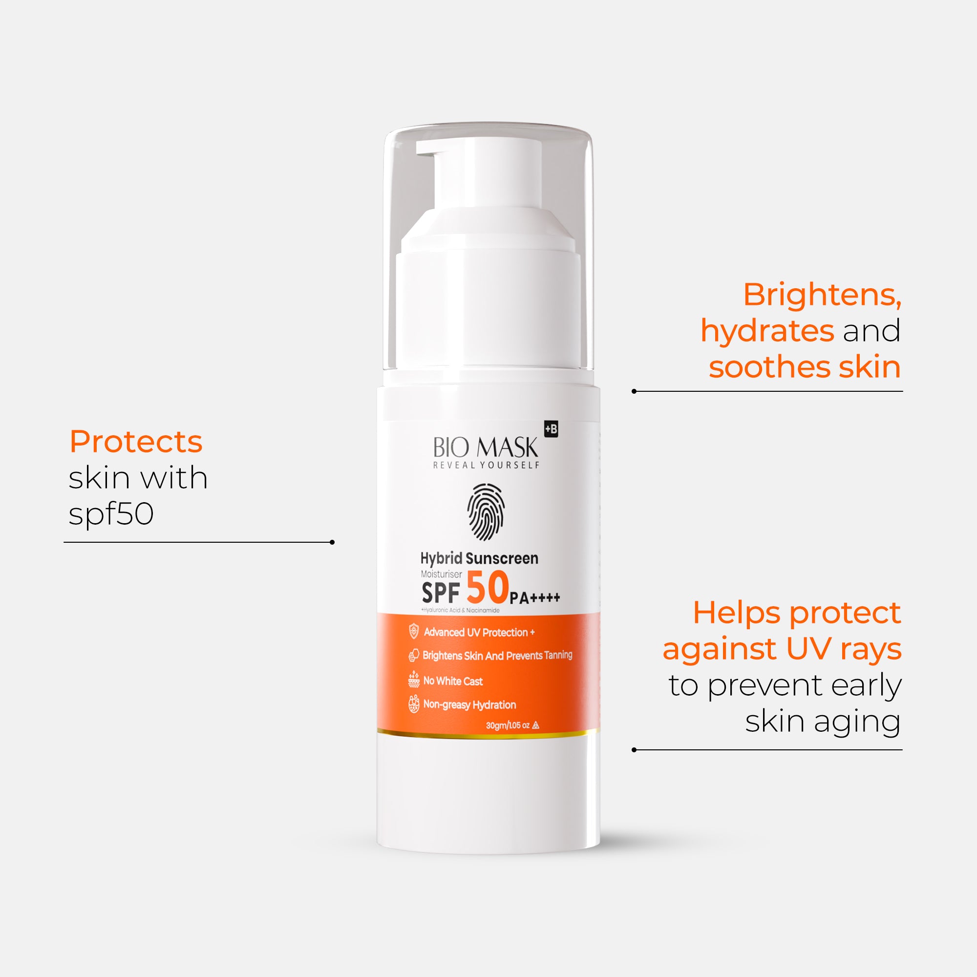 Niacinamide and Hyaluronic Acid Hydrating Sunscreen SPF50 PA++++ | 30g