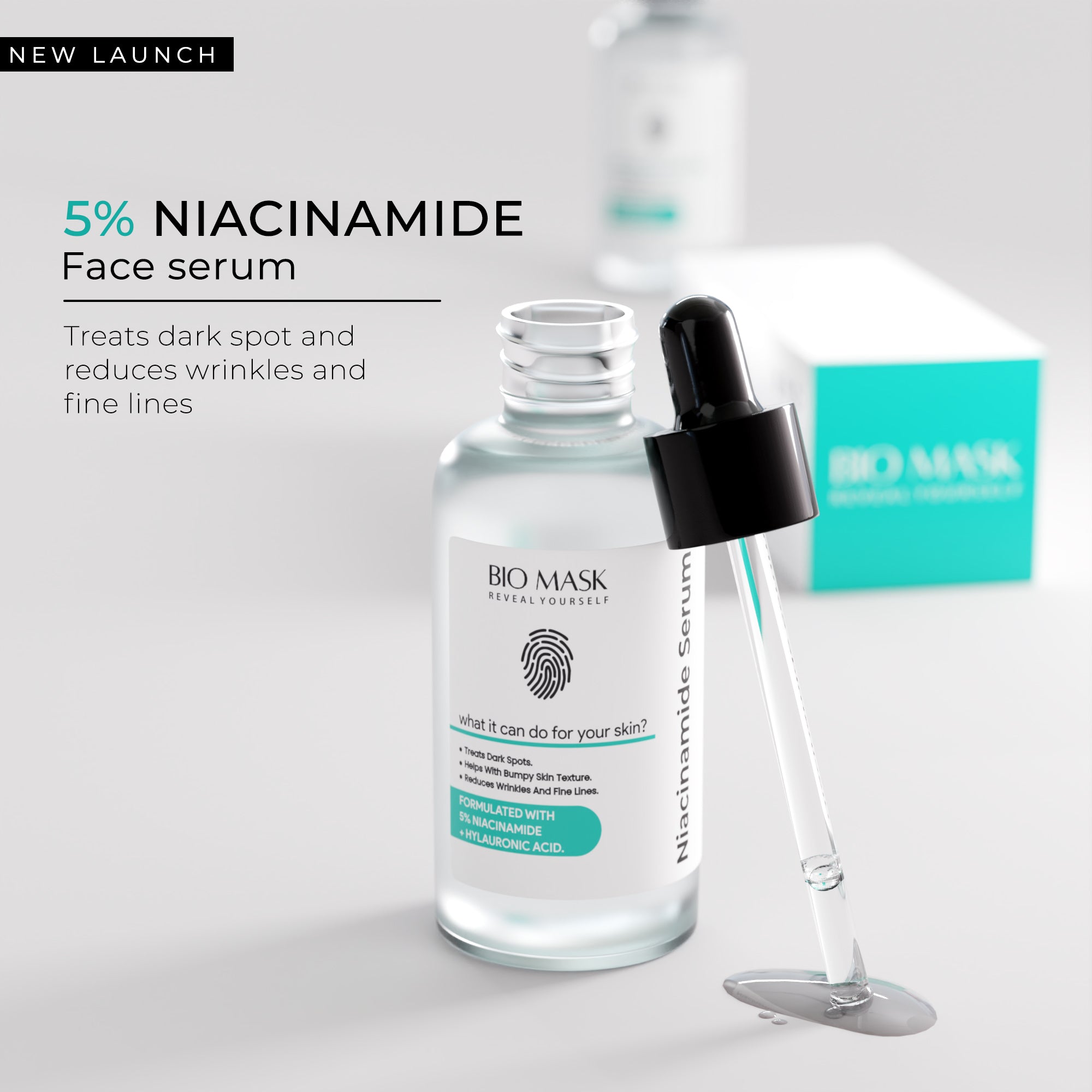 5% Niacinamide + Hyaluronic Acid Serum | 30 ml