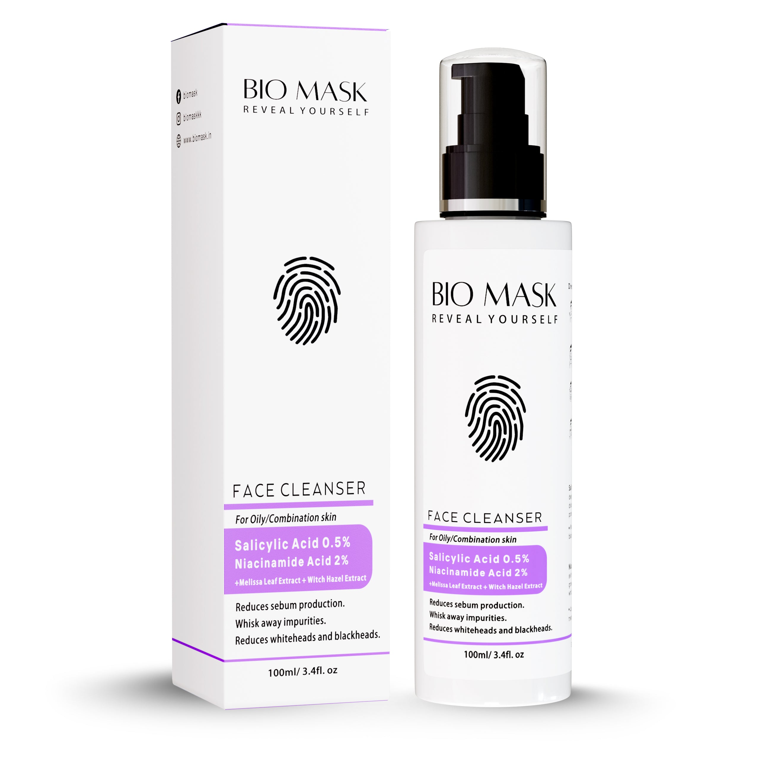 Face Cleanser Formulated With 0.5% Salicylic Acid+ 2% Niacinamide | 100ml