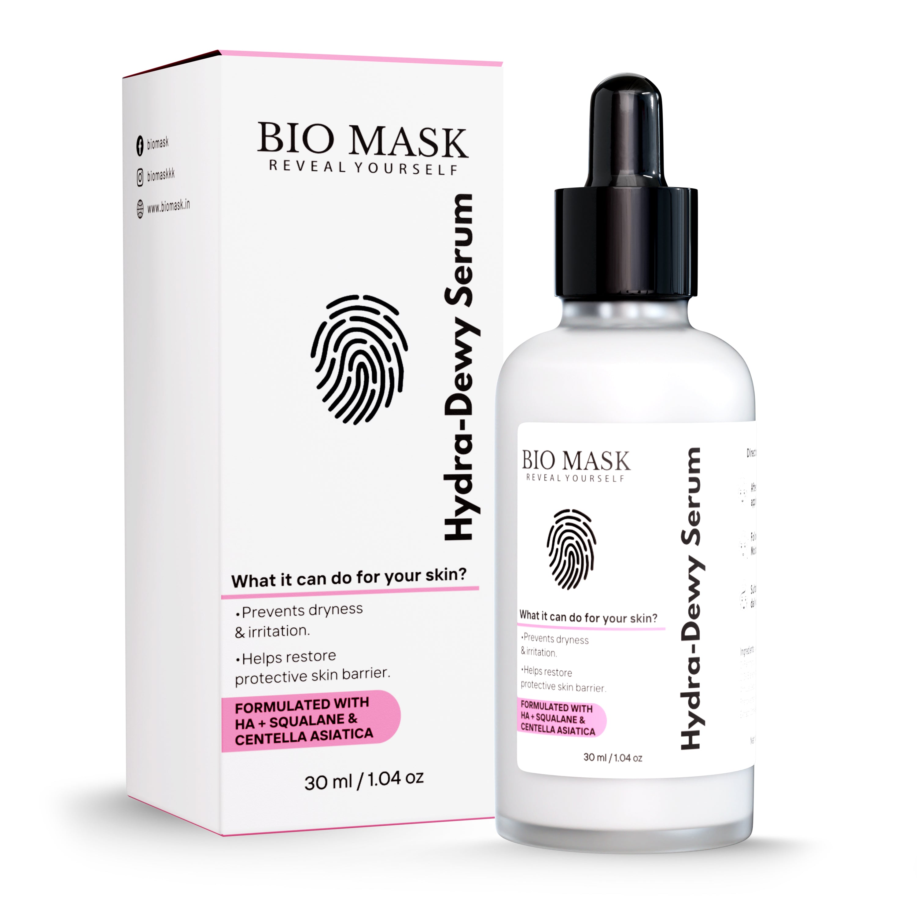 Hydra-Dewy Serum- Alpha Arbutin + Hyaluronic Acid – Biomask